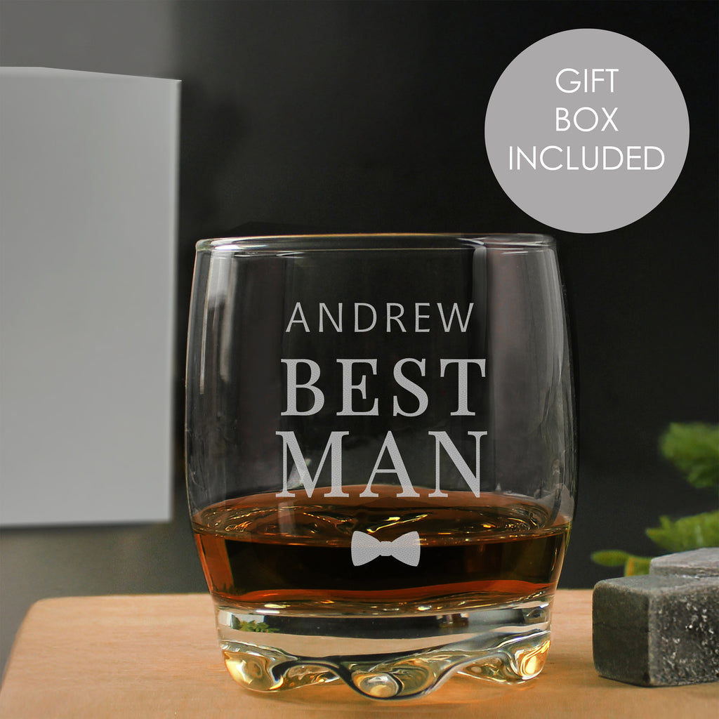 Personalised Best Man Tumbler - Buy Glasses & Barware at GiftMasters.co.uk