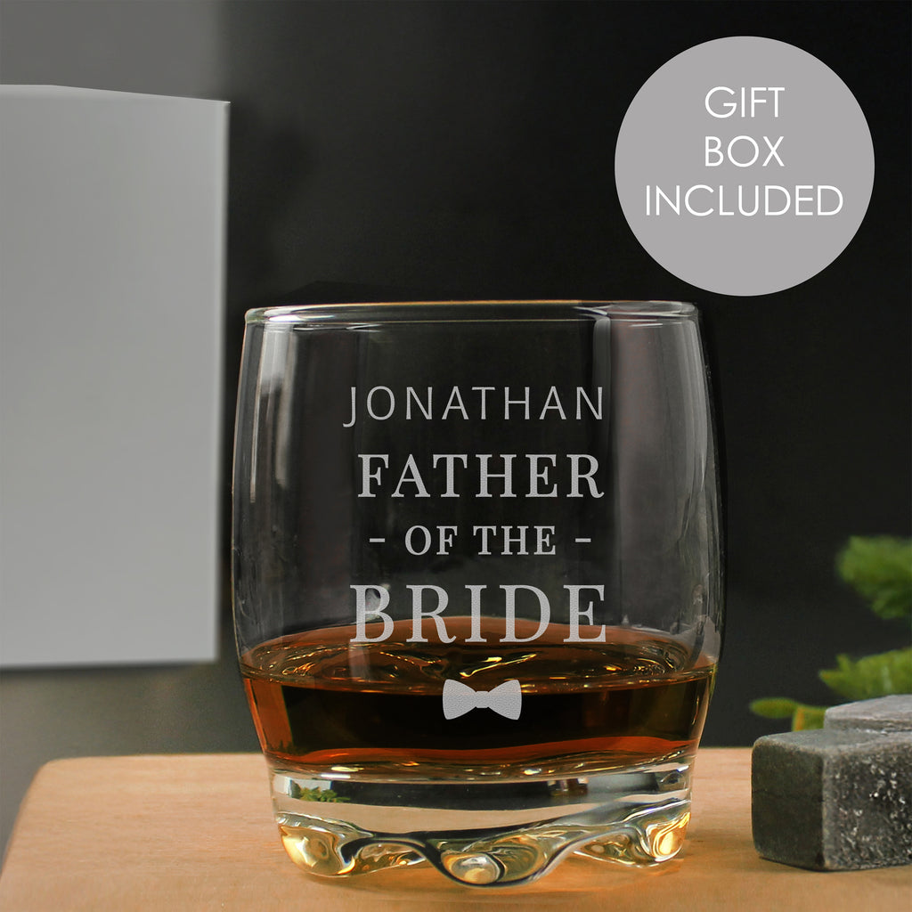 Personalised Father of the Bride Tumbler - Buy Glasses & Barware at GiftMasters.co.uk