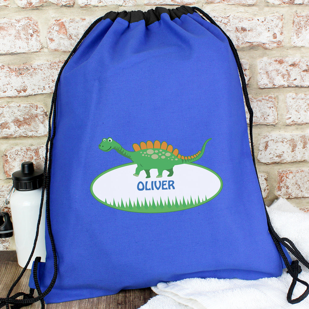 Personalised Dinosaur Kit Bag - Buy Textiles at GiftMasters.co.uk