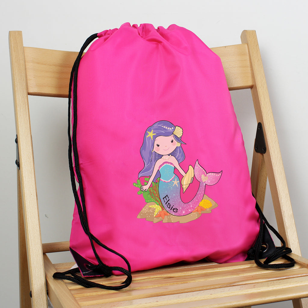 Personalised Mermaid Pink Kit Bag - Buy Textiles at GiftMasters.co.uk