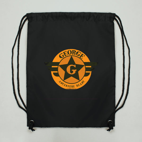 Personalised Badge Black Kit Bag