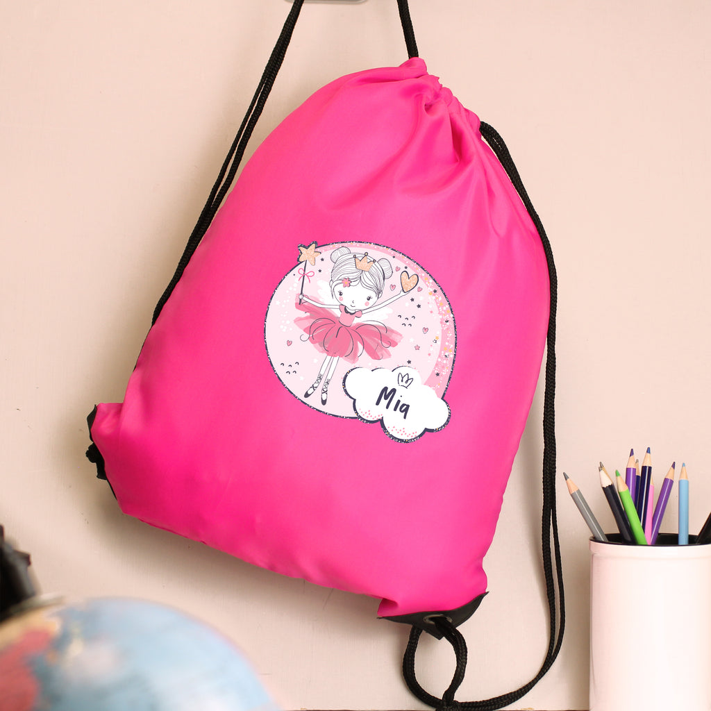 Personalised Fairy Pink Kit Bag - Buy Textiles at GiftMasters.co.uk