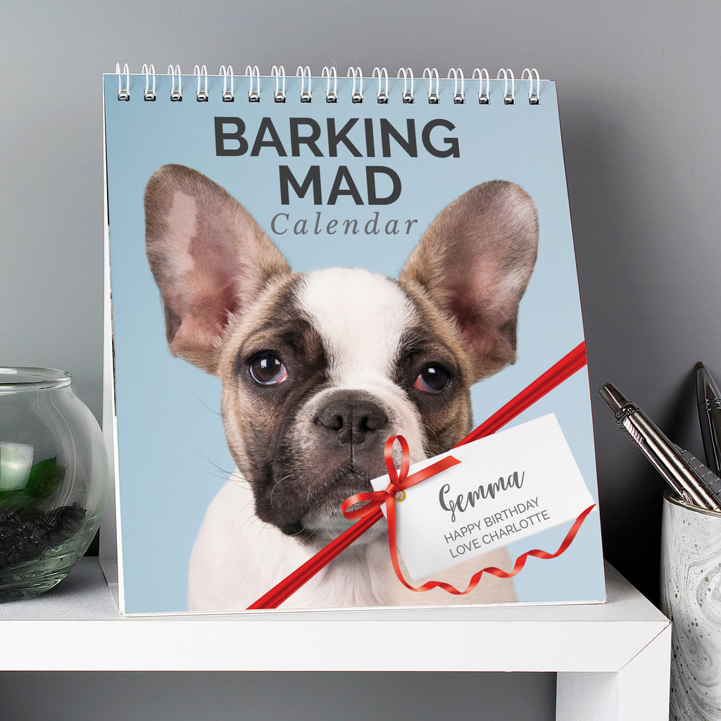 Personalised Barking Mad Dog Desk Calendar - Buy Stationery & Pens at GiftMasters.co.uk