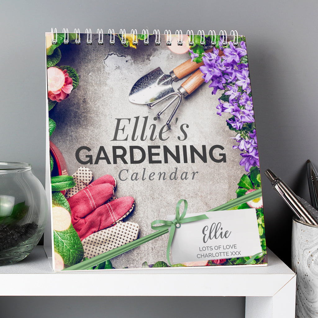 Personalised Gardening Desk Calendar - Buy Stationery & Pens at GiftMasters.co.uk