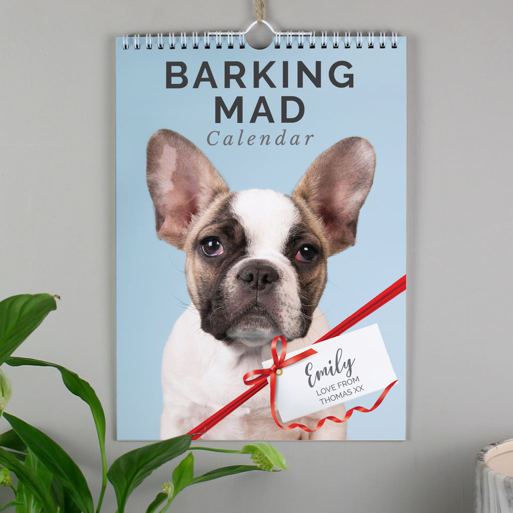 Personalised A4 Barking Mad Calendar - Buy Stationery & Pens at GiftMasters.co.uk