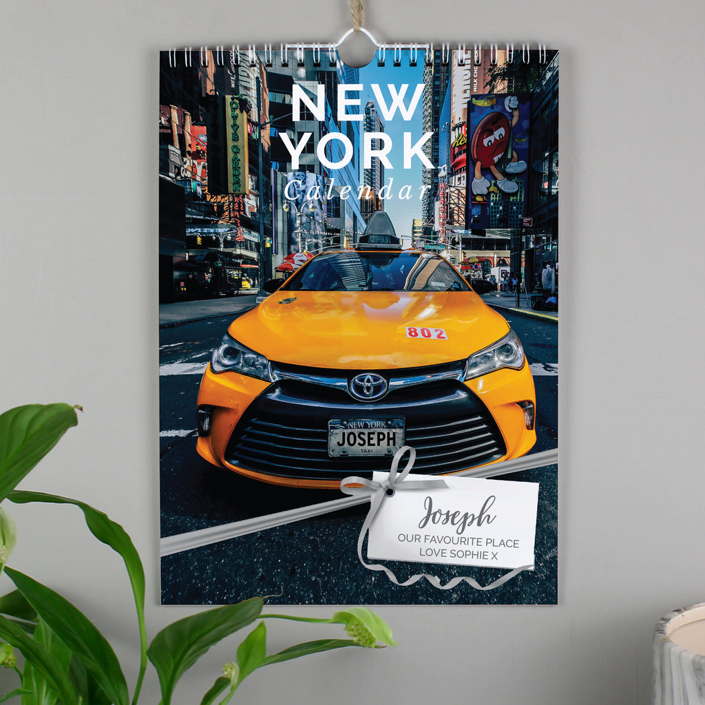 Personalised A4 New York Calendar - Buy Stationery & Pens at GiftMasters.co.uk