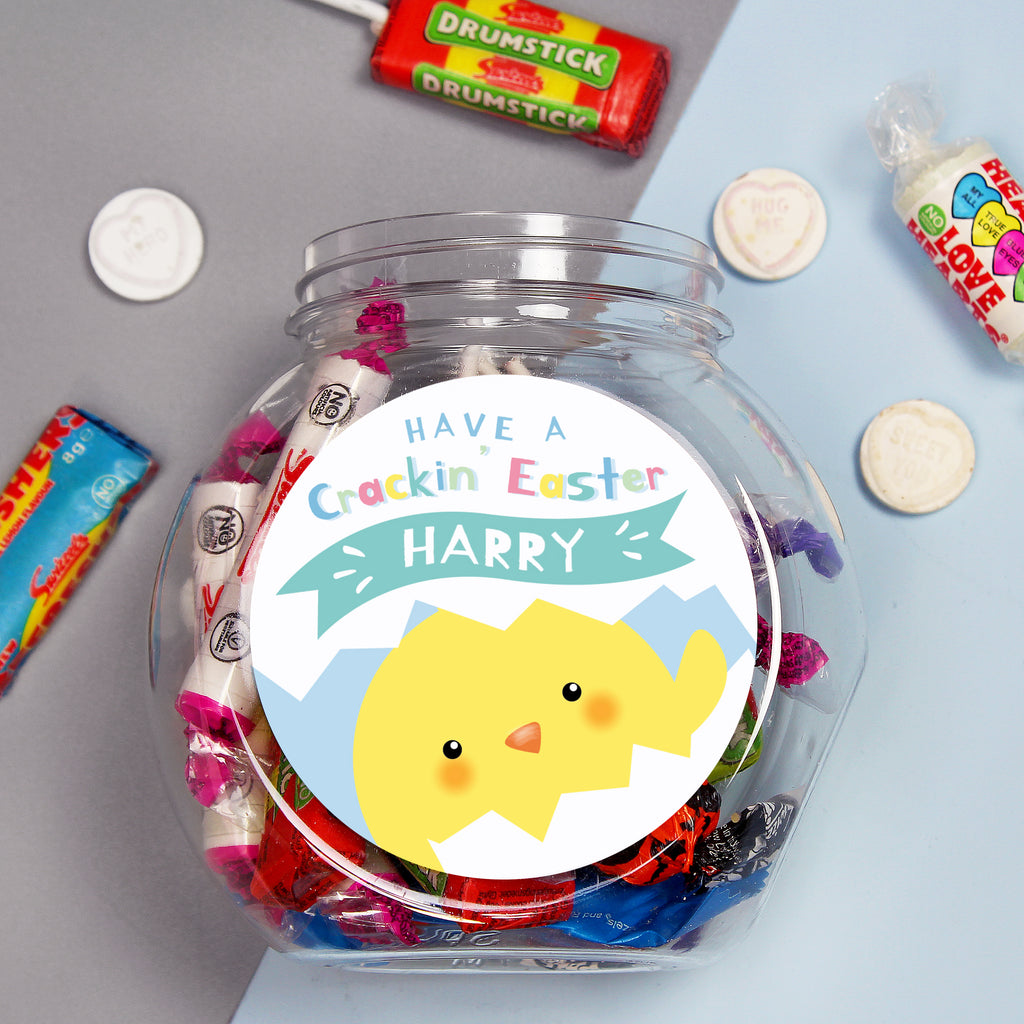 Personalised Have A Cracking Easter Sweets Jar - Buy Confectionery at GiftMasters.co.uk