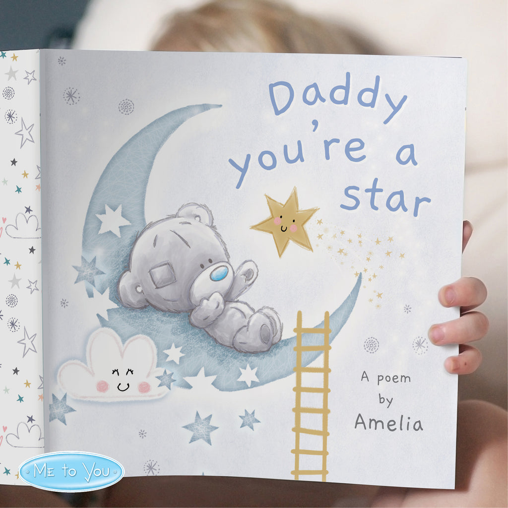 Personalised Tiny Tatty Teddy Daddy You're A Star Poem Book - Buy Licensed Products at GiftMasters.co.uk