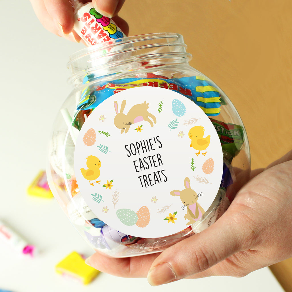 Personalised Easter Sweets Jar - Buy Confectionery at GiftMasters.co.uk
