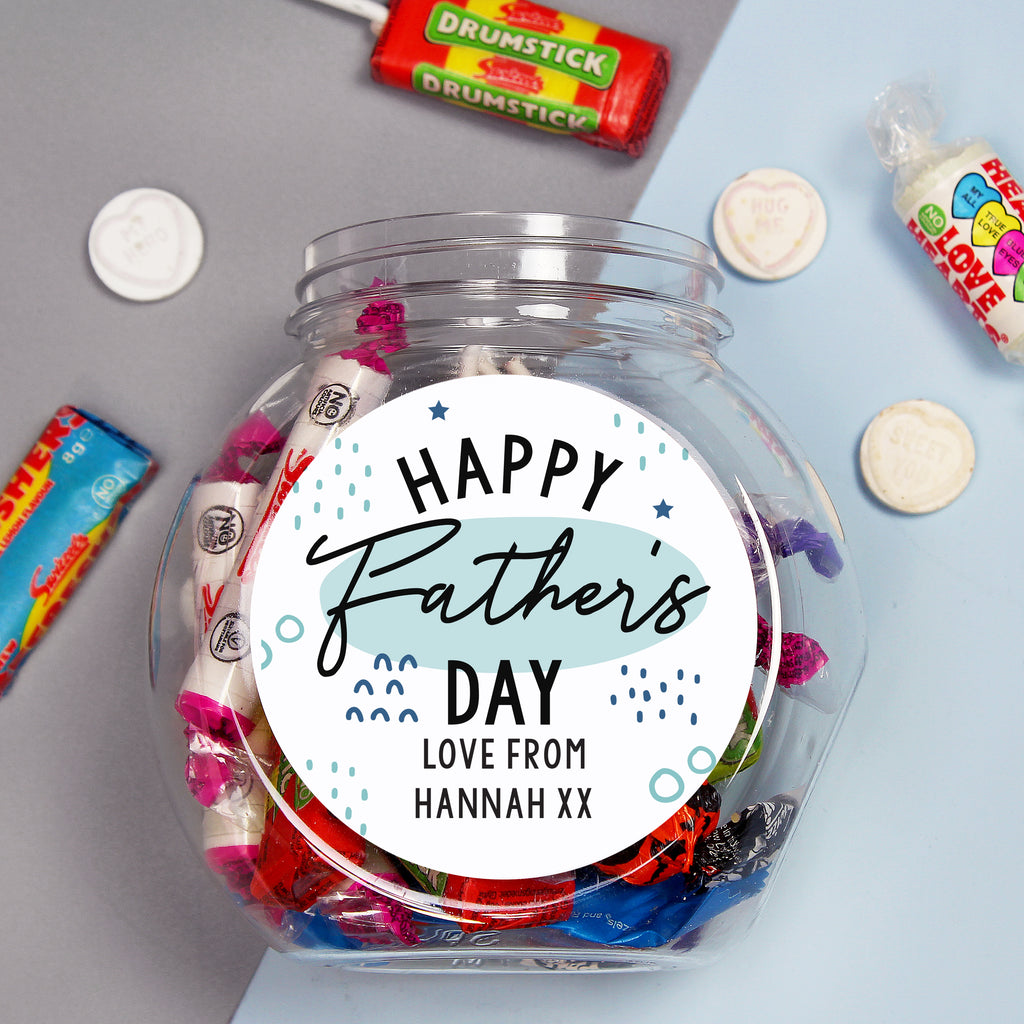 Personalised Father's Day Sweet Jar - Buy Confectionery at GiftMasters.co.uk