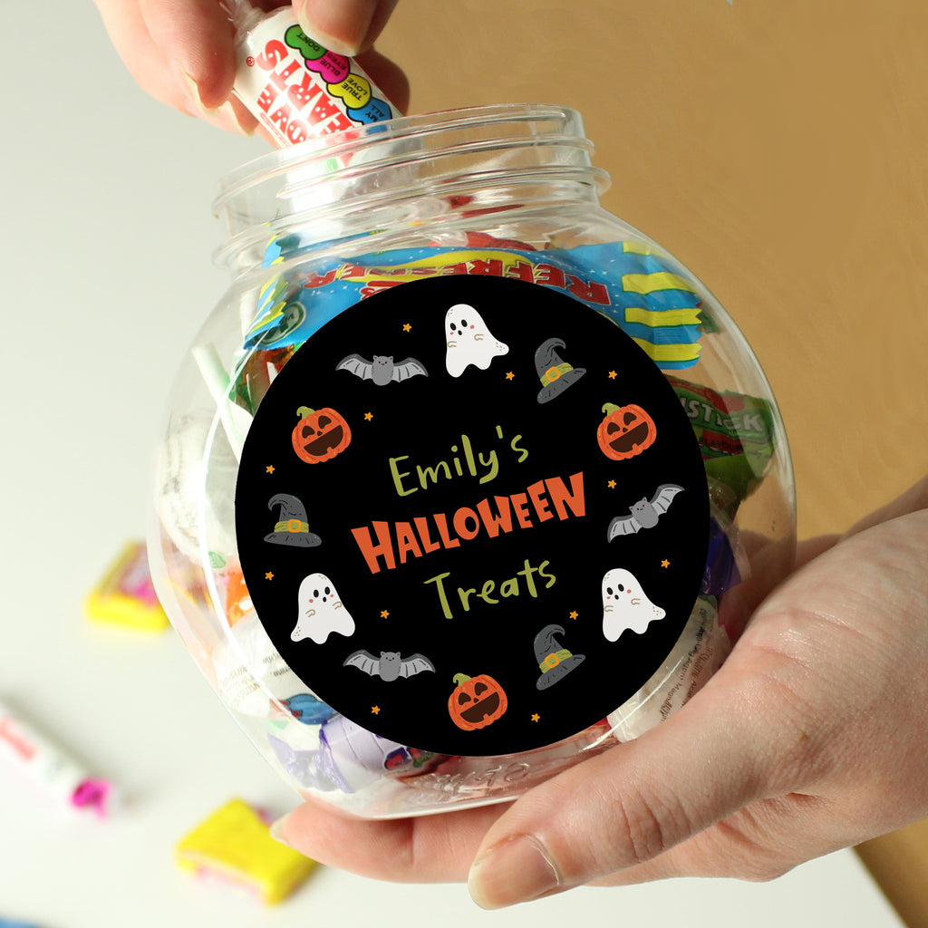 Personalised Halloween Sweets Jar - Buy Confectionery at GiftMasters.co.uk