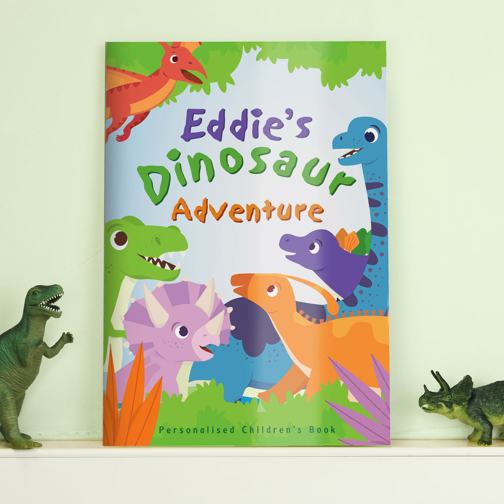 Personalised Dinosaur Adventure Story Book - Buy Books at GiftMasters.co.uk