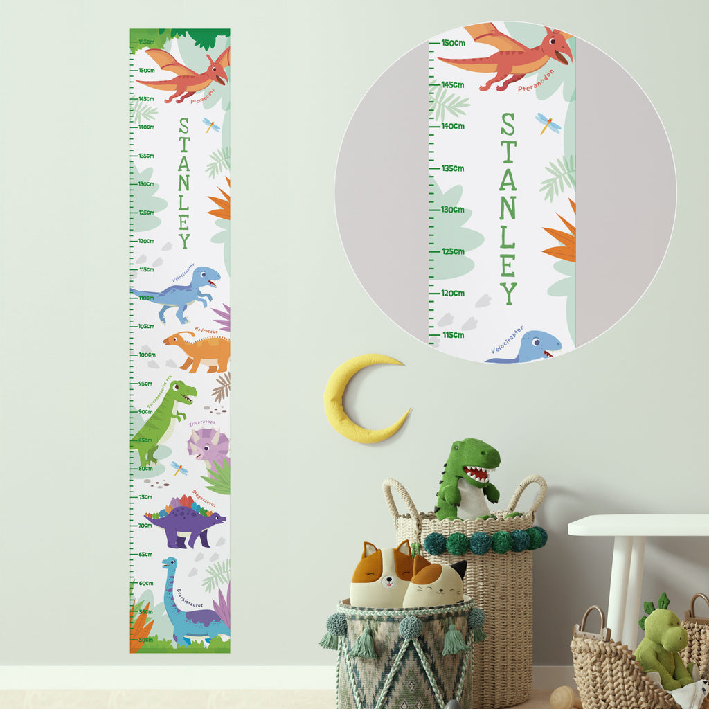 Personalised Dinosaur Height Chart - Buy Keepsakes at GiftMasters.co.uk