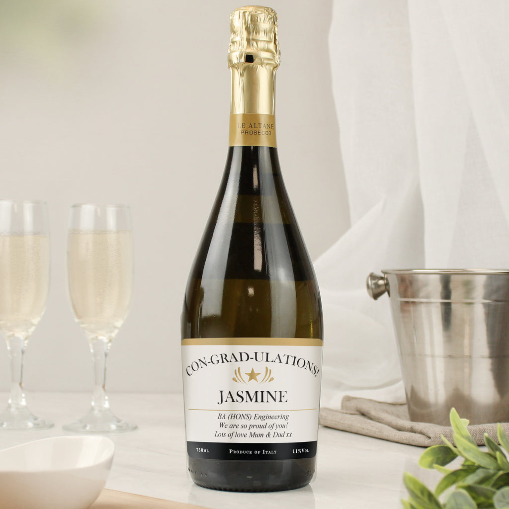 Personalised Classic Prosecco - Buy Alcohol at GiftMasters.co.uk