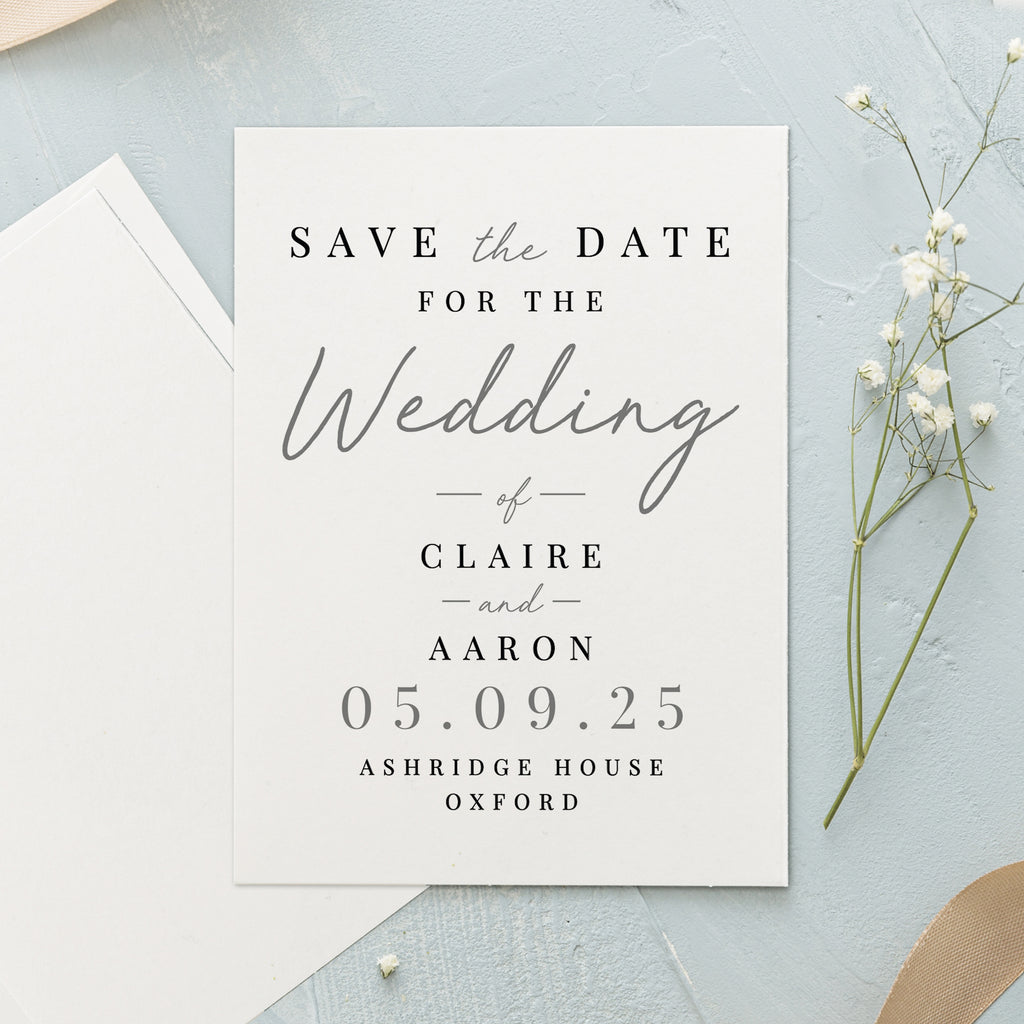Personalised Set of 36 Wedding Save the Dates - Buy Stationery & Pens at GiftMasters.co.uk