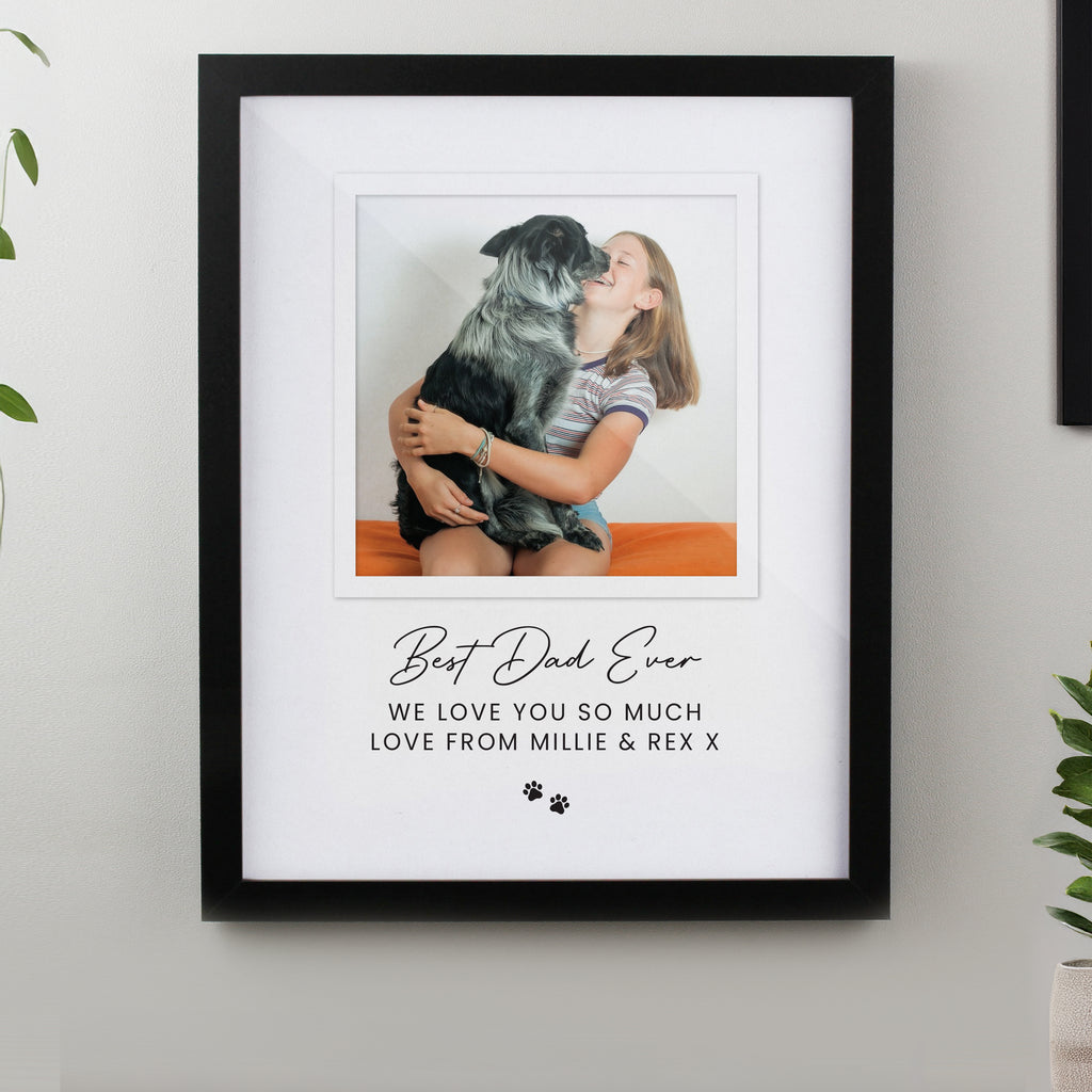 Personalised Pet Photo Upload Black Framed Print - Buy Framed Prints at GiftMasters.co.uk