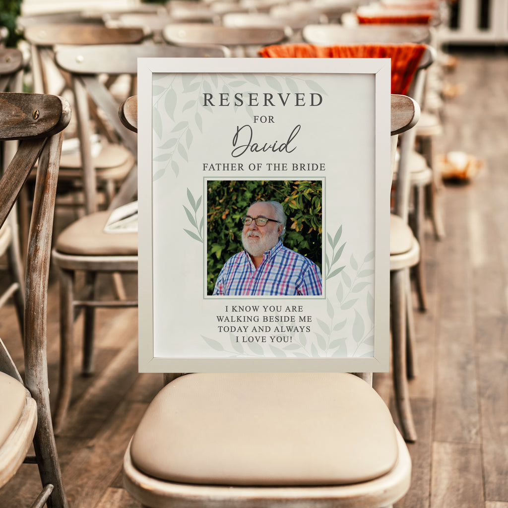 Personalised Reserved For Photo Upload White Poster Frame - Buy Framed Prints at GiftMasters.co.uk