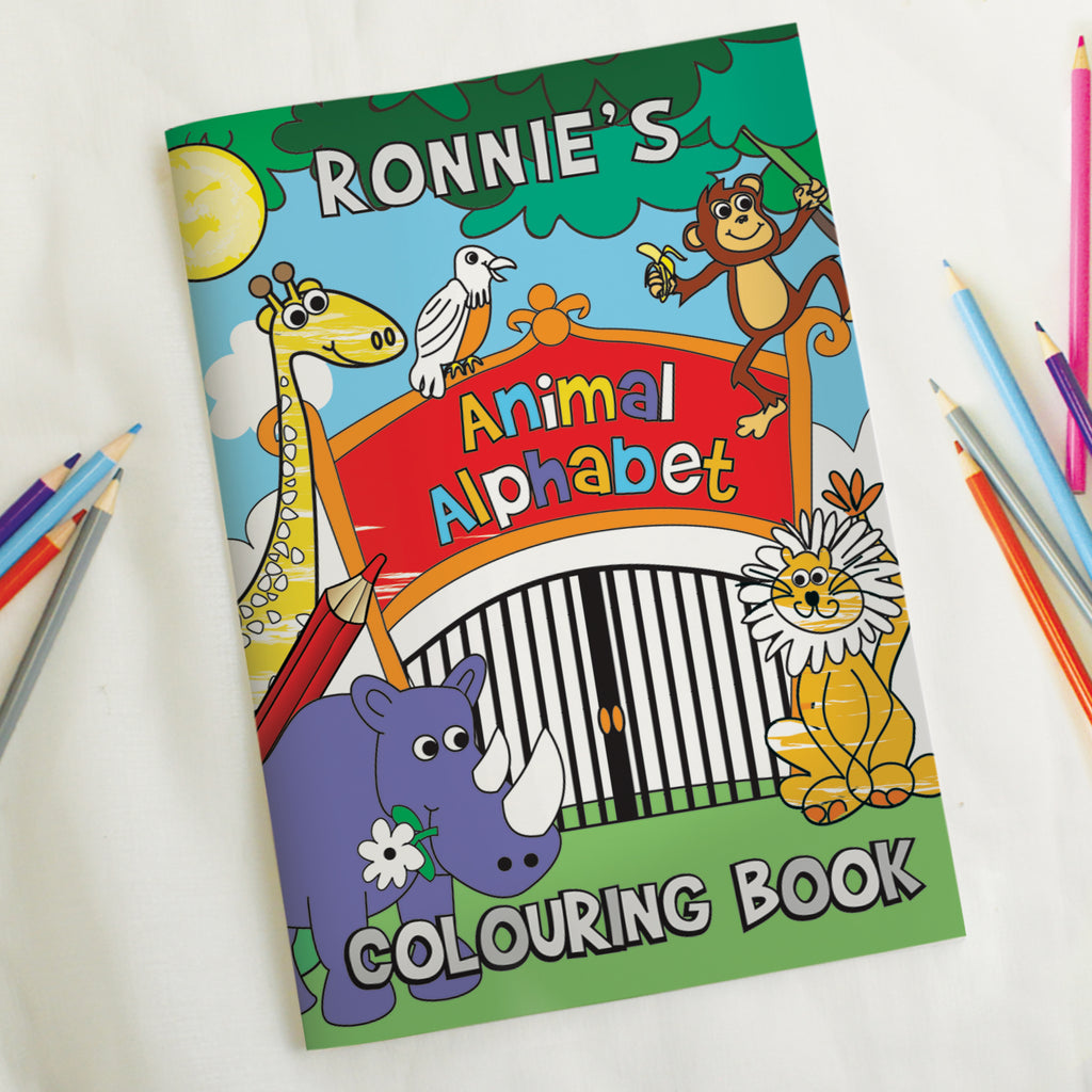 Personalised Zoo Colouring Book - Buy Books at GiftMasters.co.uk