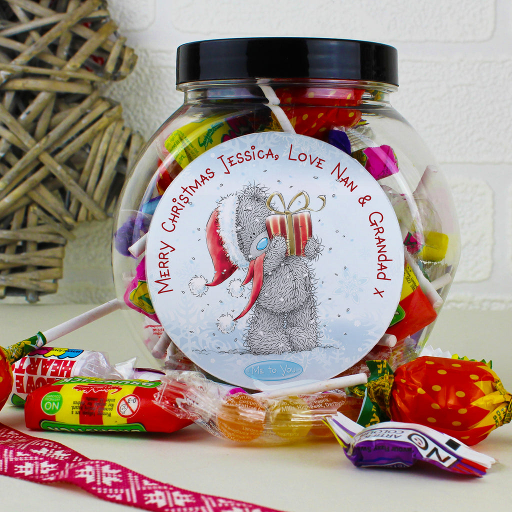 Personalised Me To You Christmas Sweet Jar - Buy Confectionery at GiftMasters.co.uk
