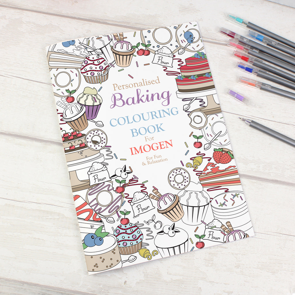 Personalised Baking Colouring Book - Buy Books at GiftMasters.co.uk