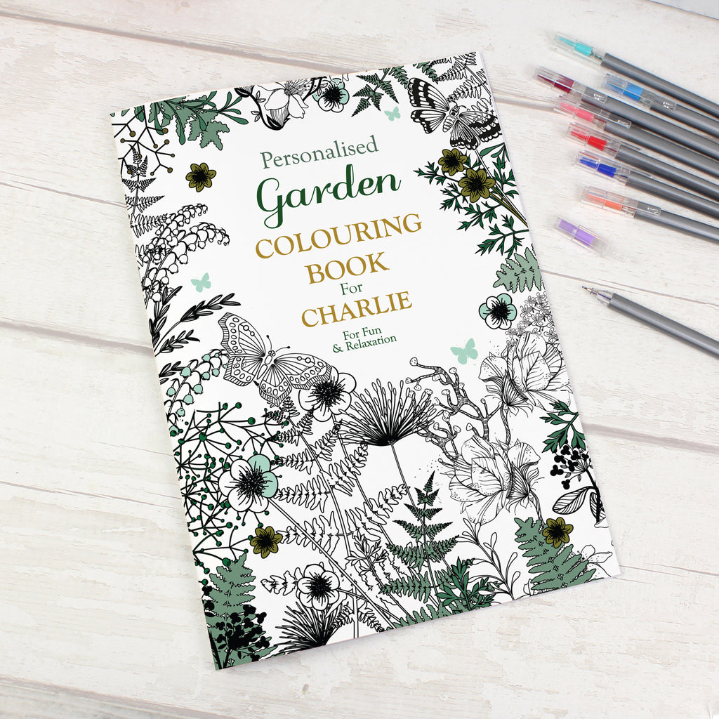 Personalised Gardening Colouring Book - Buy Books at GiftMasters.co.uk