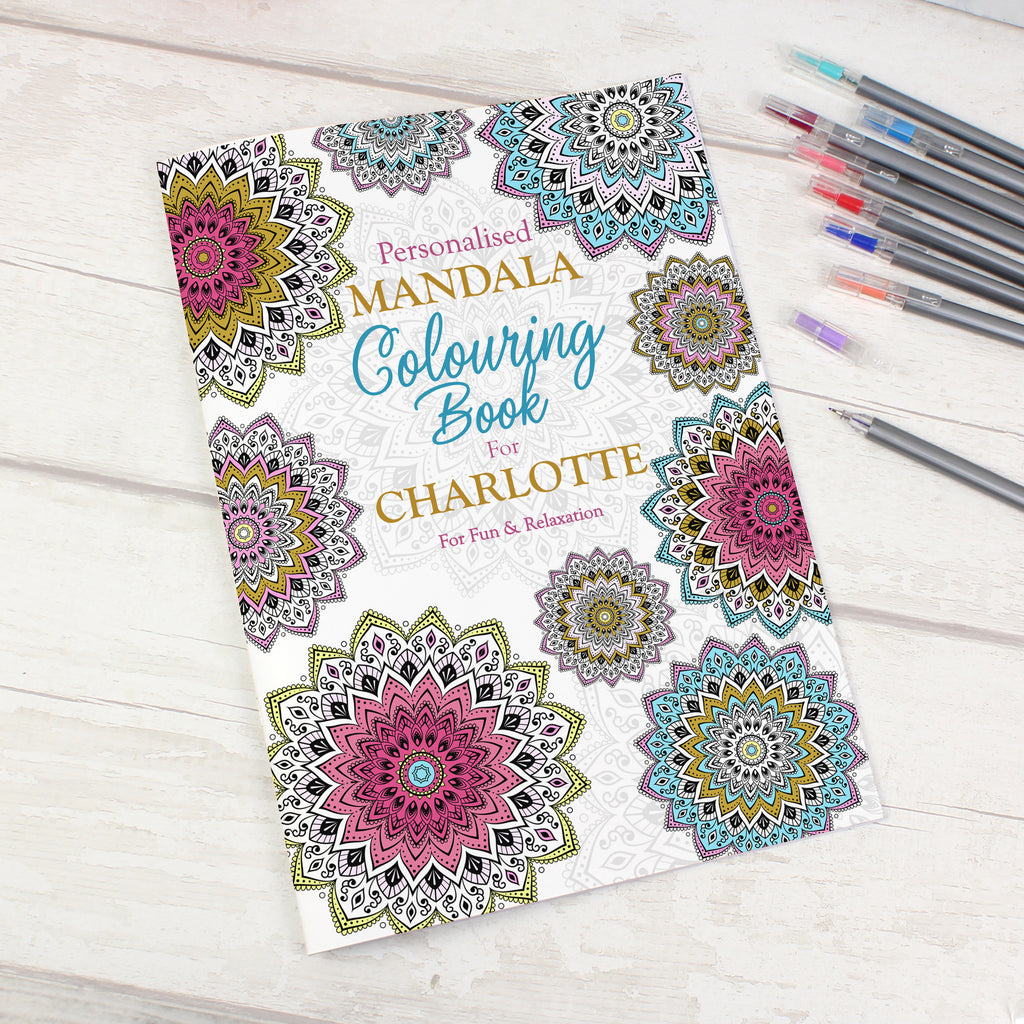 Personalised Mandala Colouring Book - Buy Books at GiftMasters.co.uk