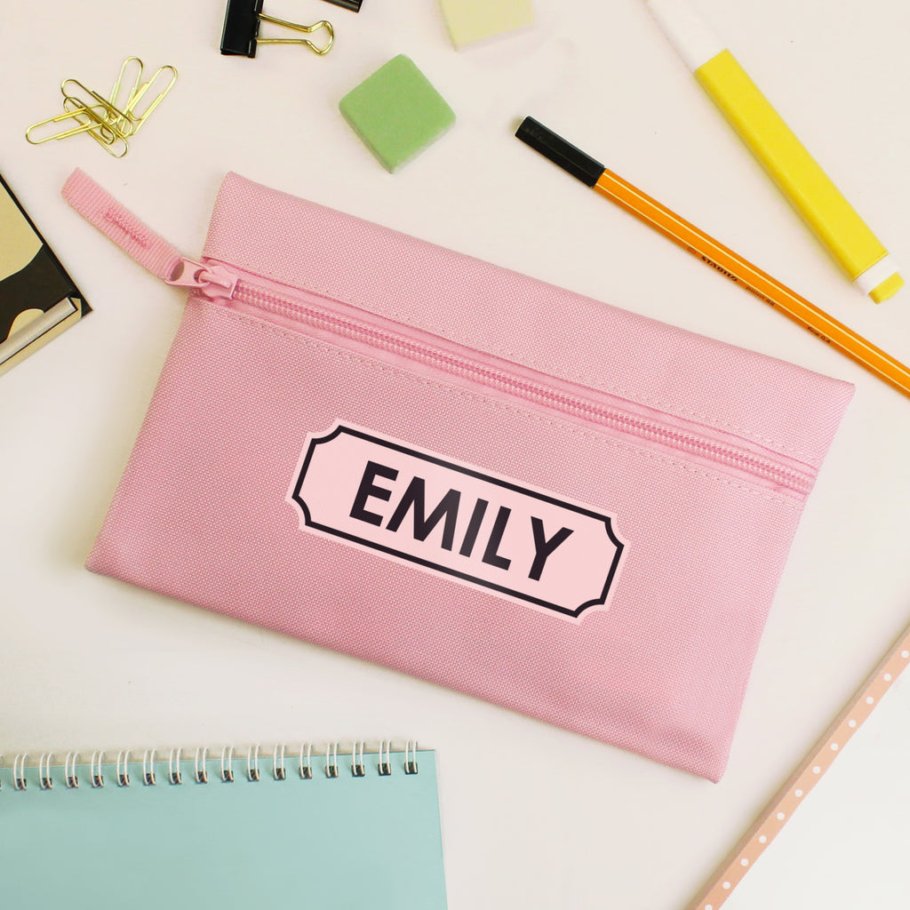 Personalised Pink Pencil Case - Buy Stationery & Pens at GiftMasters.co.uk