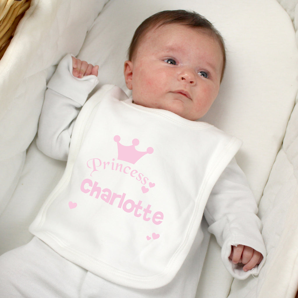 Personalised Princess Bib - Buy Mealtime Essentials at GiftMasters.co.uk