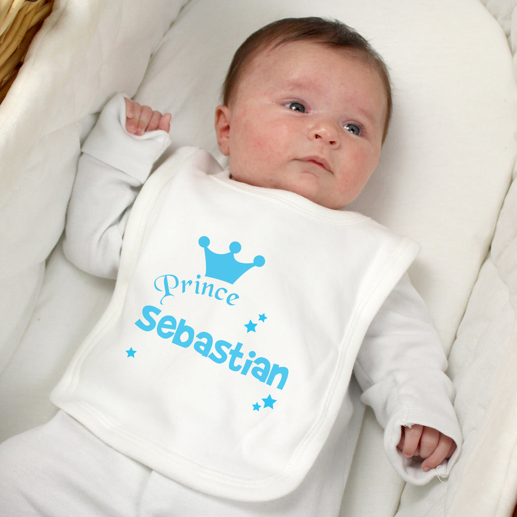 Personalised Prince Bib - Buy Mealtime Essentials at GiftMasters.co.uk