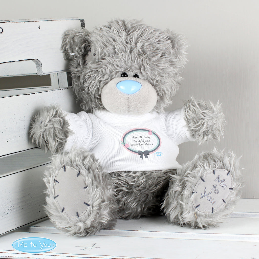 Personalised Me To You Bear Pastel Bow - Buy Plush at GiftMasters.co.uk