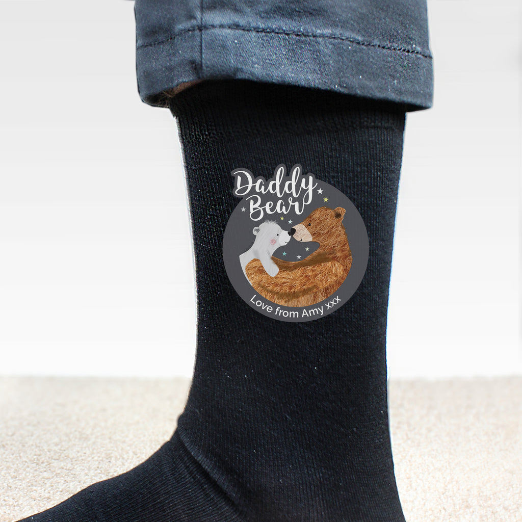Personalised Daddy Bear Men's Socks - Buy Clothing at GiftMasters.co.uk