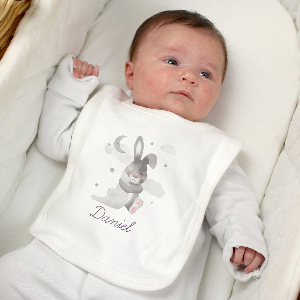 Personalised Baby Bunny Bib - Buy Mealtime Essentials at GiftMasters.co.uk