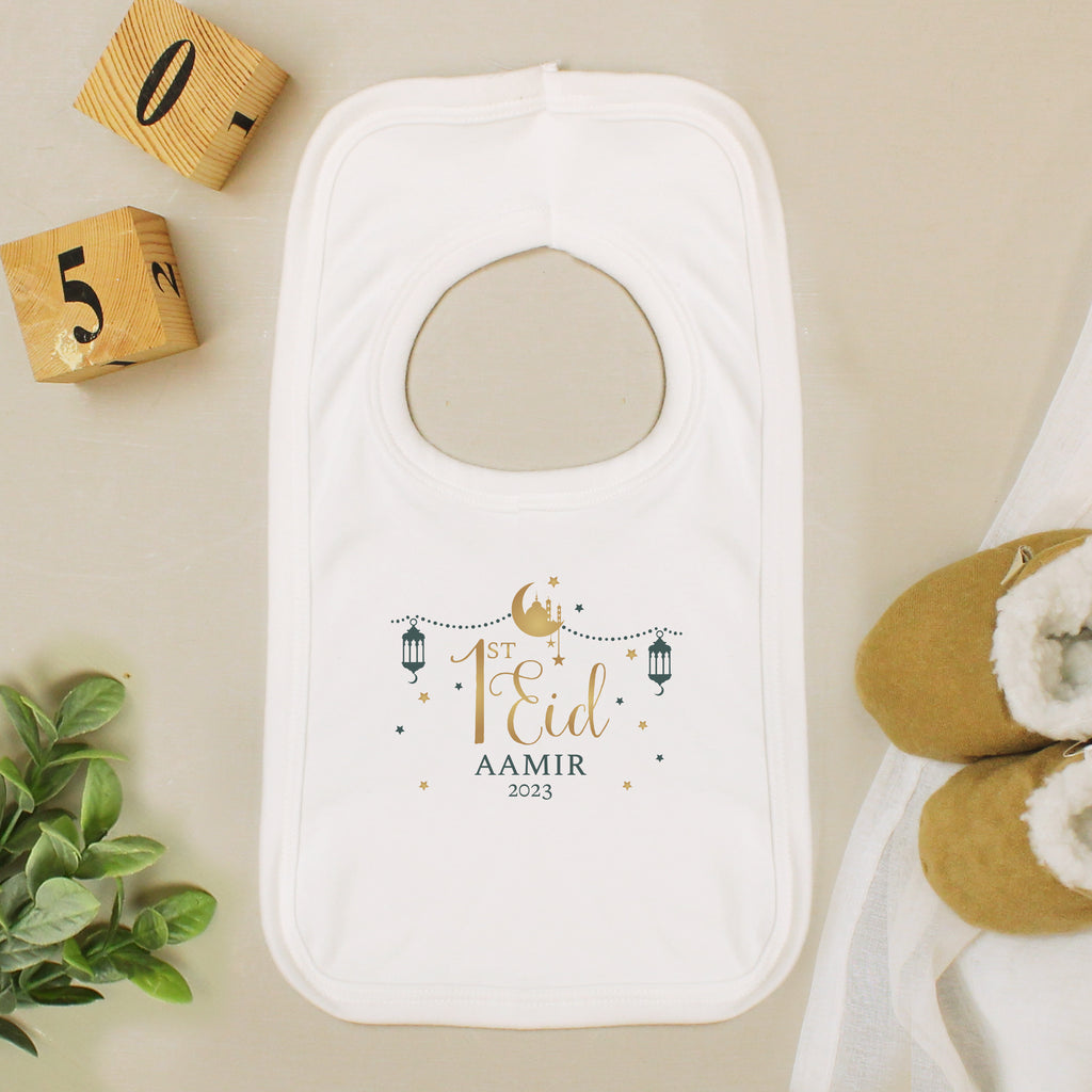 Personalised 1st Eid Bib - Buy Textiles at GiftMasters.co.uk