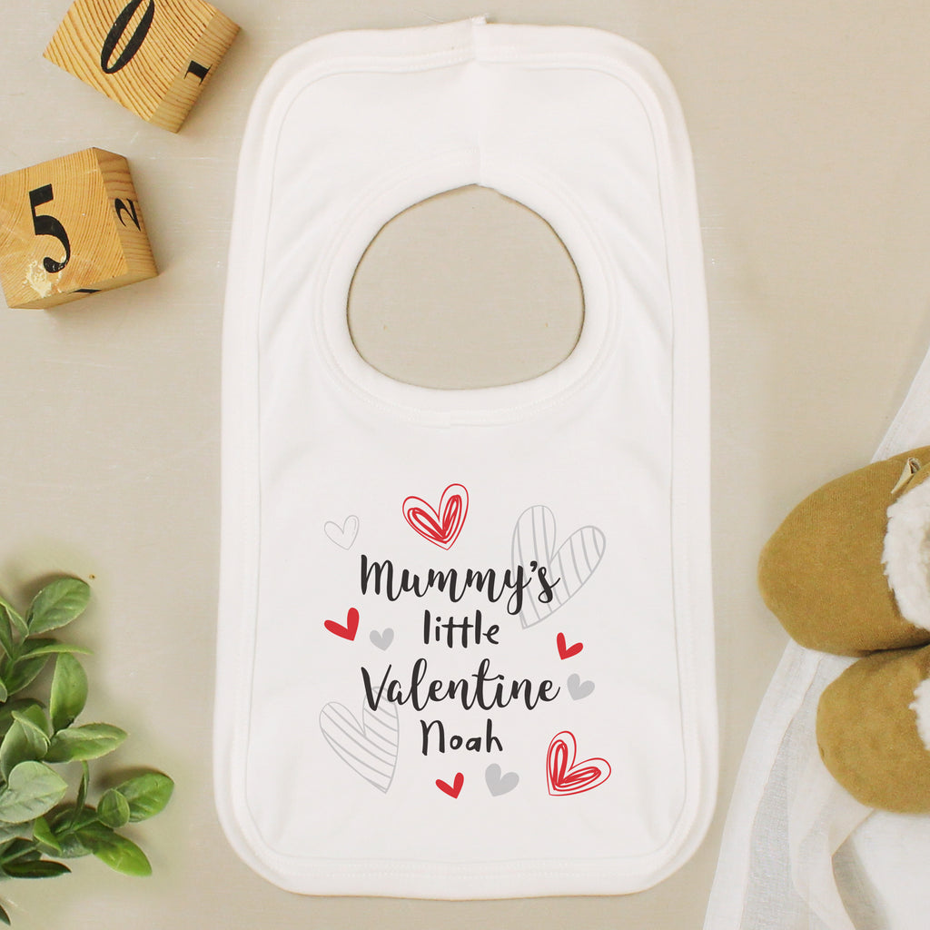 Personalised Little Valentine Baby Bib - Buy Clothing at GiftMasters.co.uk