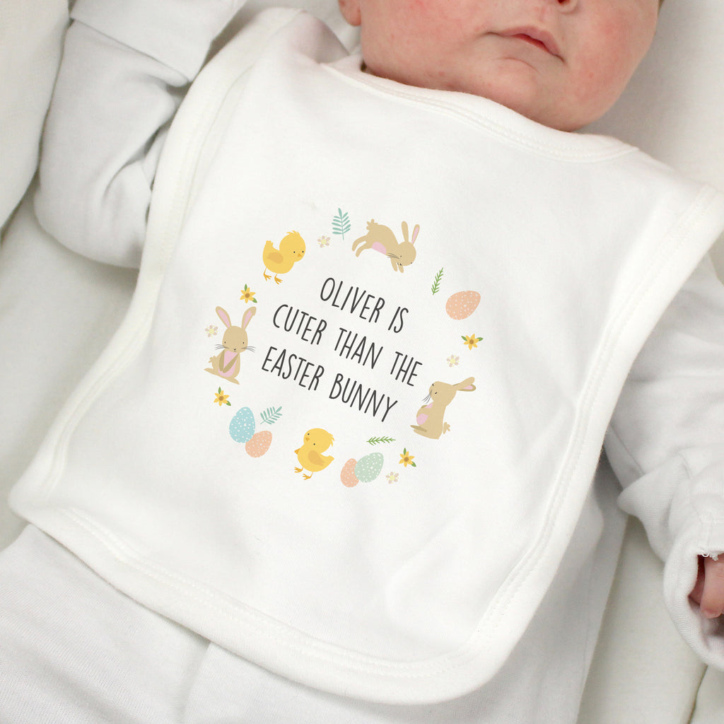 Personalised Easter Babys Bib - Buy Mealtime Essentials at GiftMasters.co.uk