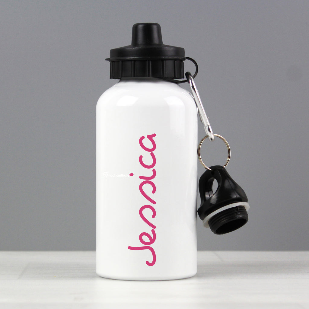 Personalised Pink Name Drinks Bottle - Buy Drinks Bottles at GiftMasters.co.uk