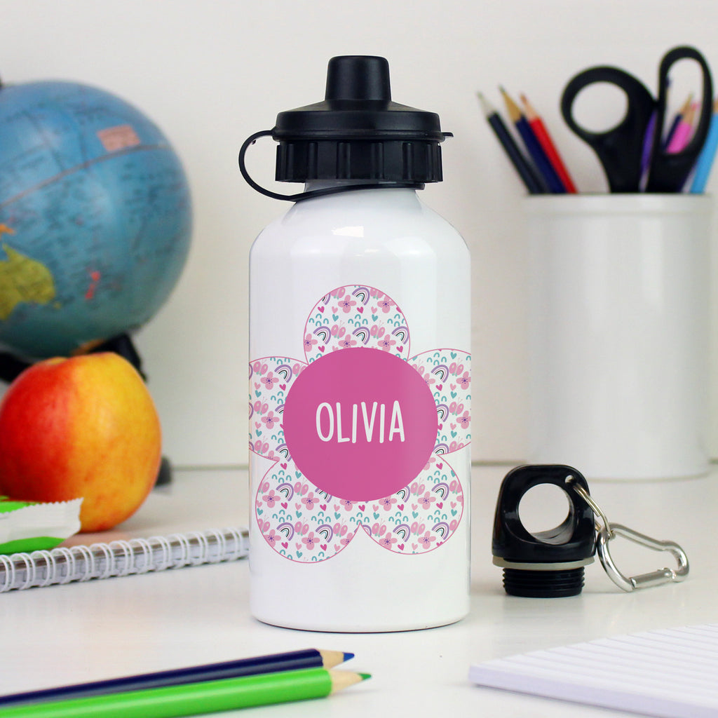 Personalised Flower Drinks Bottle - Buy Drinks Bottles at GiftMasters.co.uk