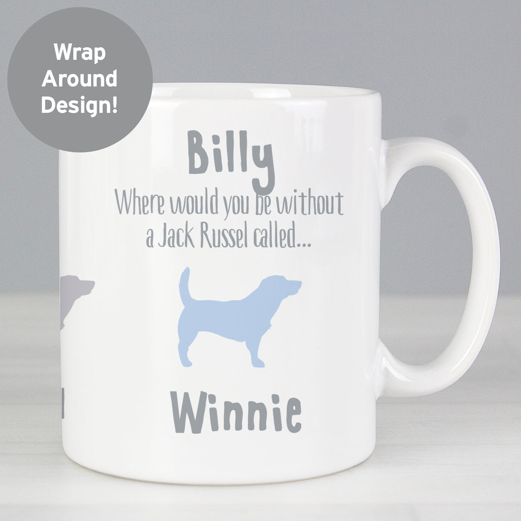 Personalised Jack Russell Dog Breed Mug - Buy Mugs at GiftMasters.co.uk