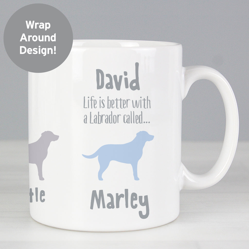 Personalised Labrador Dog Breed Mug - Buy Mugs at GiftMasters.co.uk