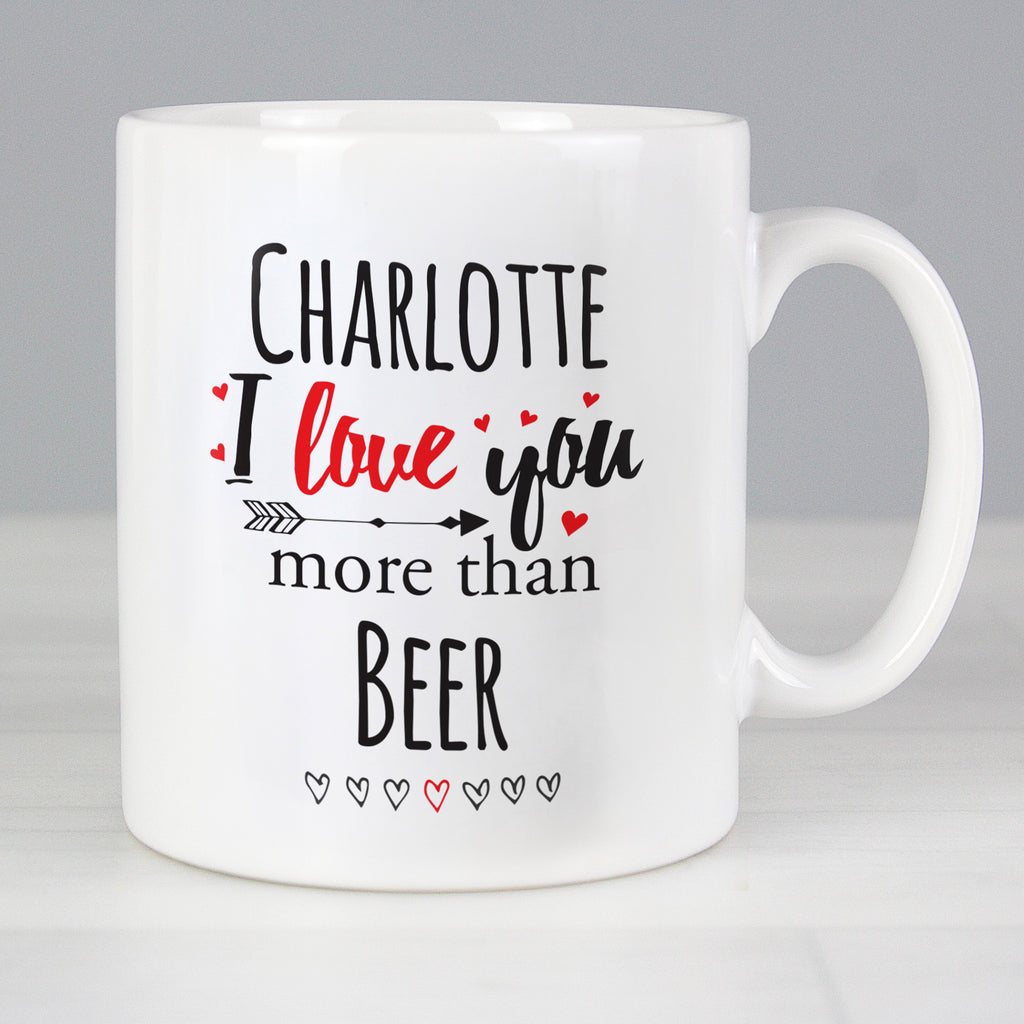 Personalised I Love You More Than... Mug - Buy Mugs at GiftMasters.co.uk