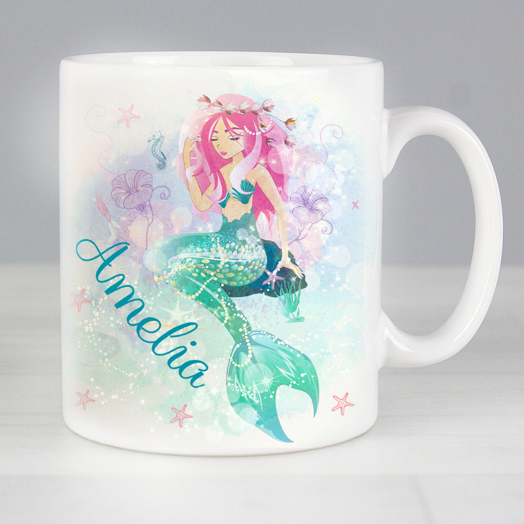 Personalised Mermaid Mug - Buy Mugs at GiftMasters.co.uk