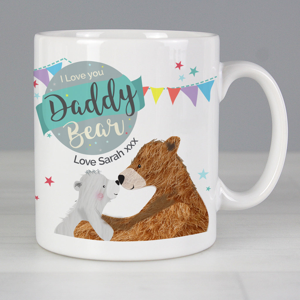 Personalised Daddy Bear Bunting Mug - Buy Mugs at GiftMasters.co.uk