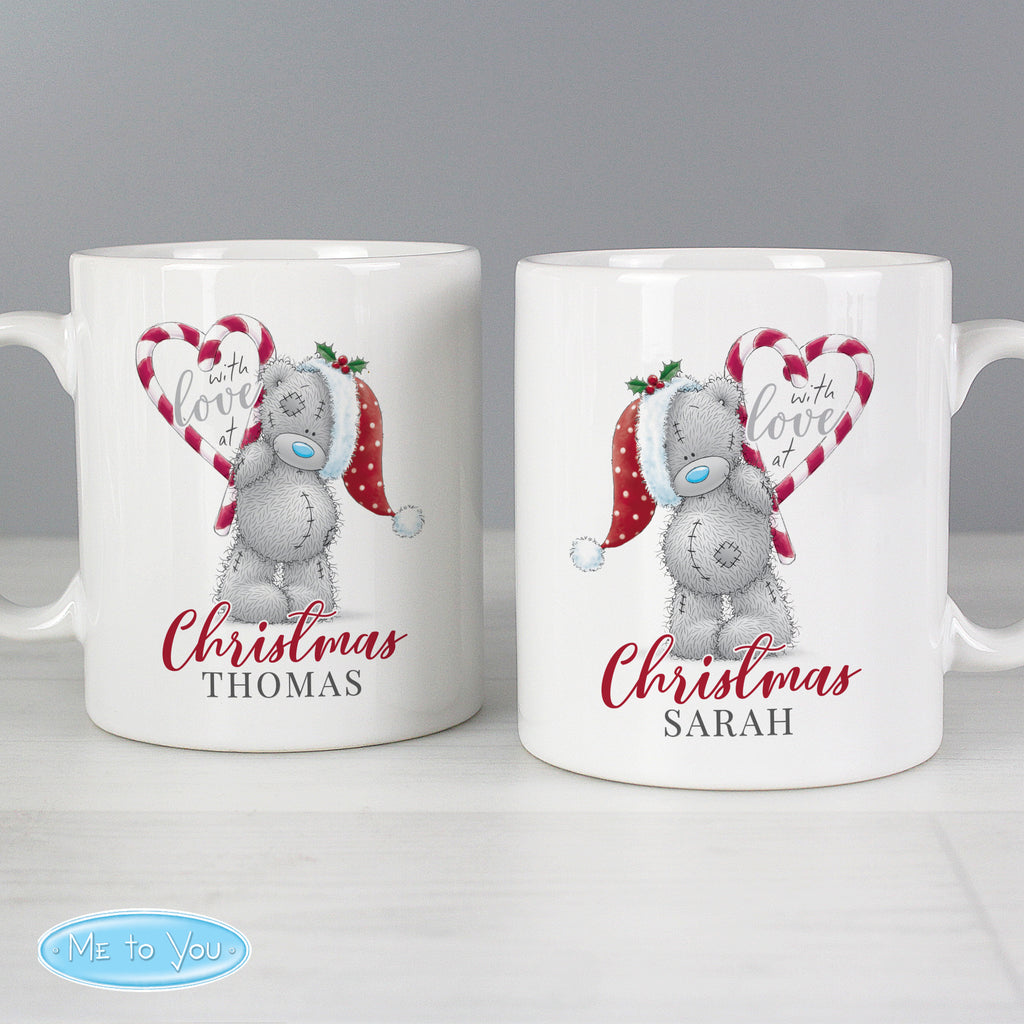 Personalised Me To You 'With Love At Christmas' Couples Mug Set - Buy Mugs at GiftMasters.co.uk