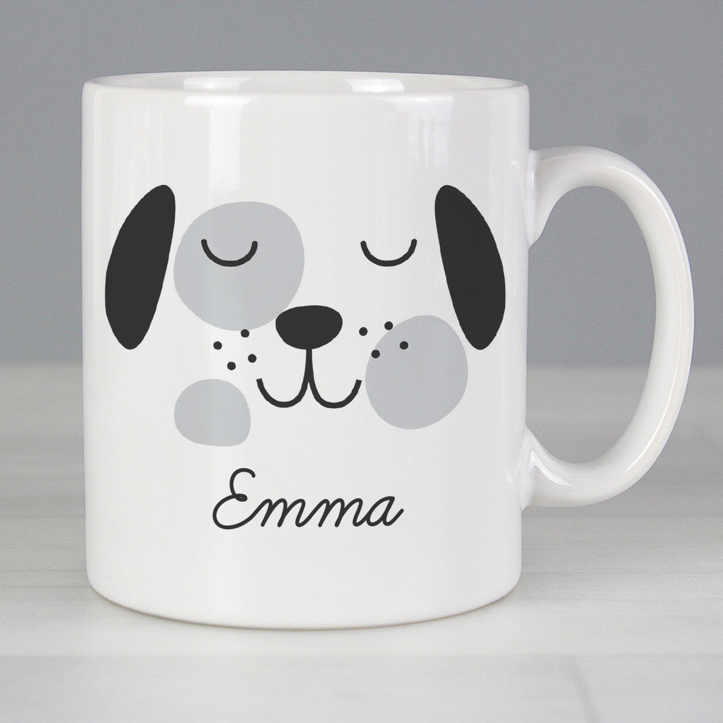 Personalised Cute Dog Face Mug - Buy Mugs at GiftMasters.co.uk
