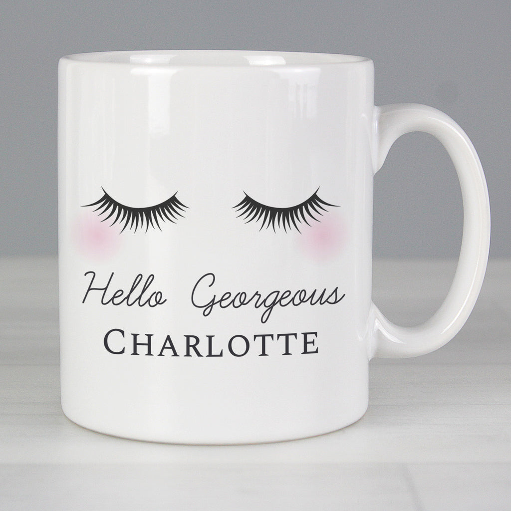 Personalised Eyelashes Mug - Buy Mugs at GiftMasters.co.uk