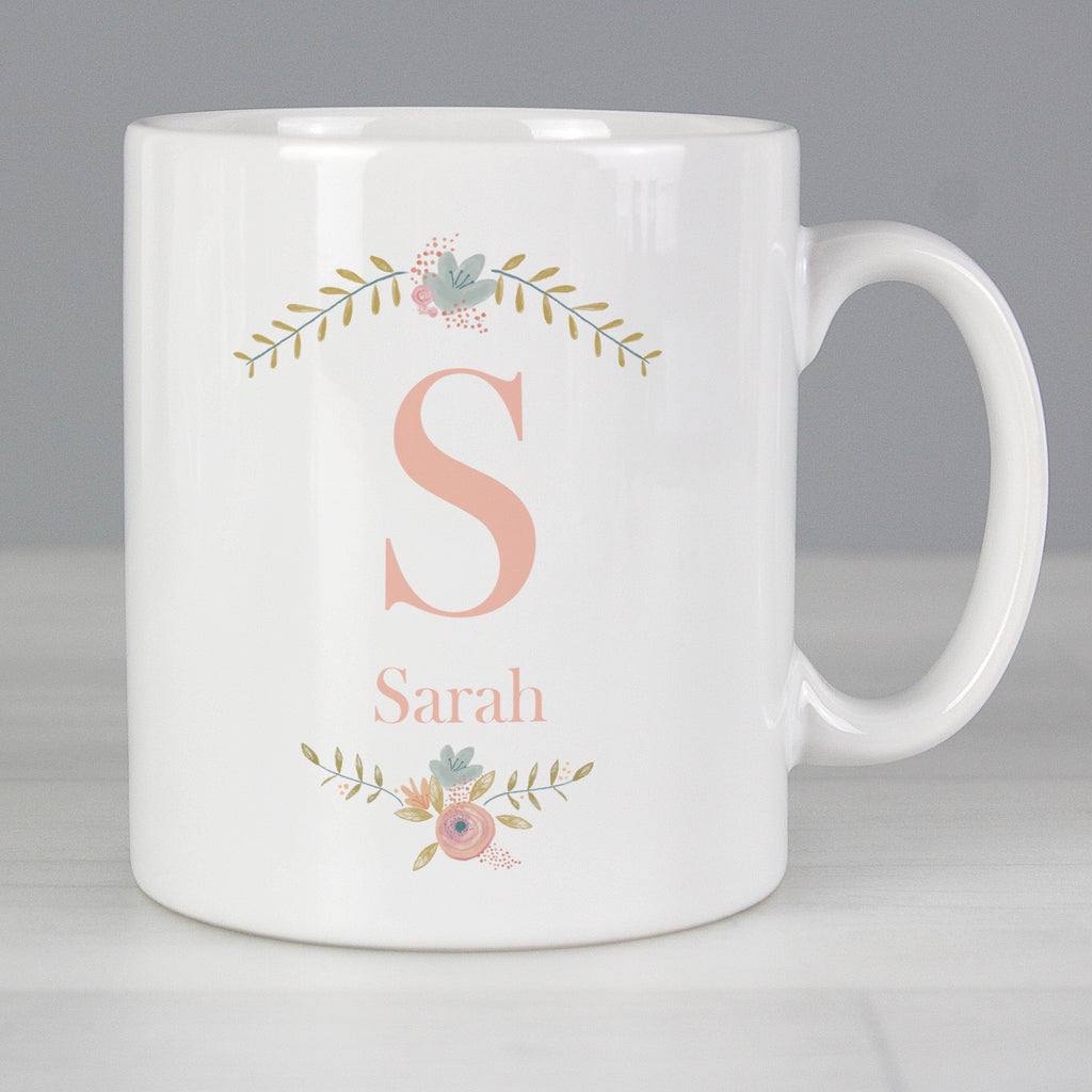 Personalised Floral Bouquet Mug - Buy Mugs at GiftMasters.co.uk