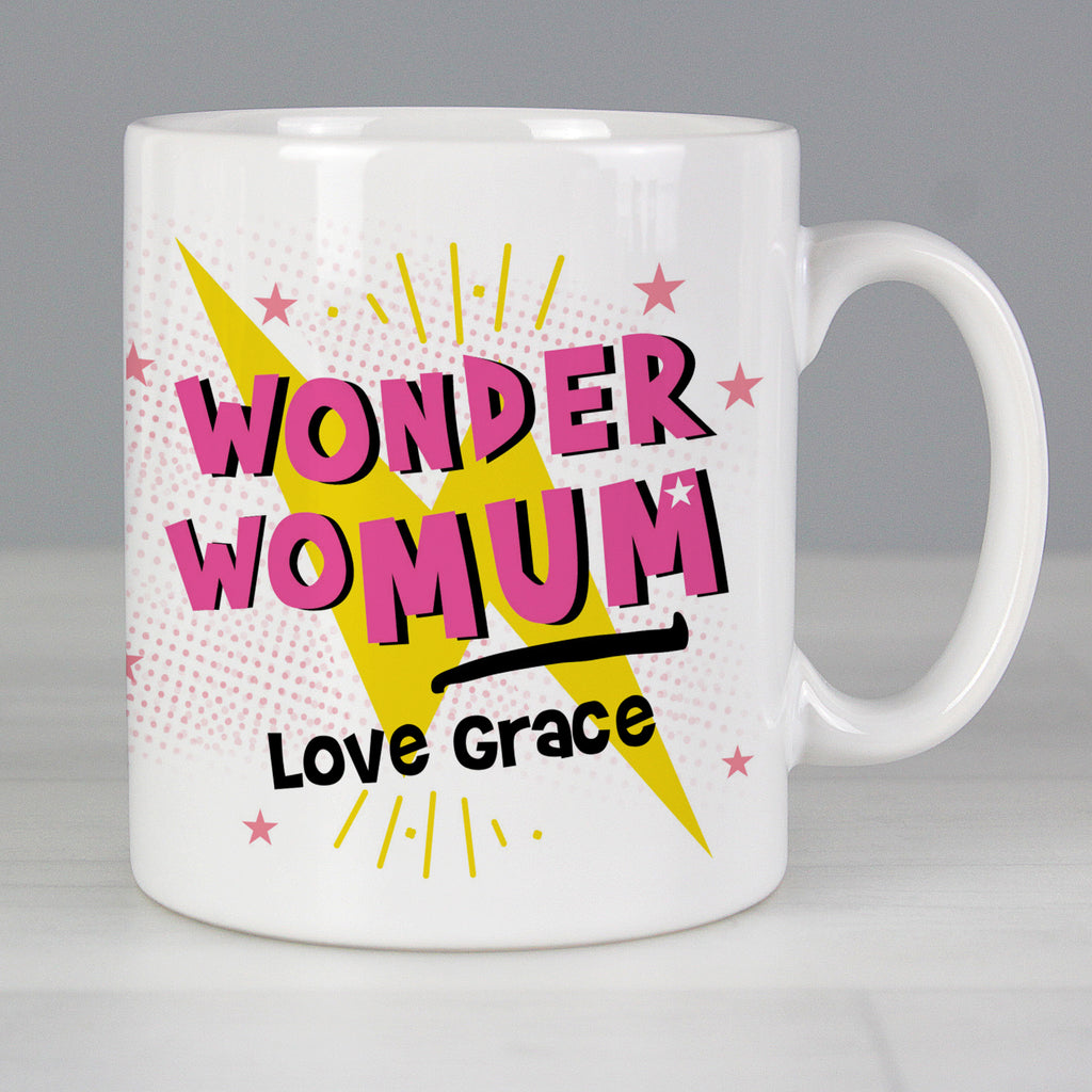 Personalised Wonder WoMum Mug - Buy Mugs at GiftMasters.co.uk