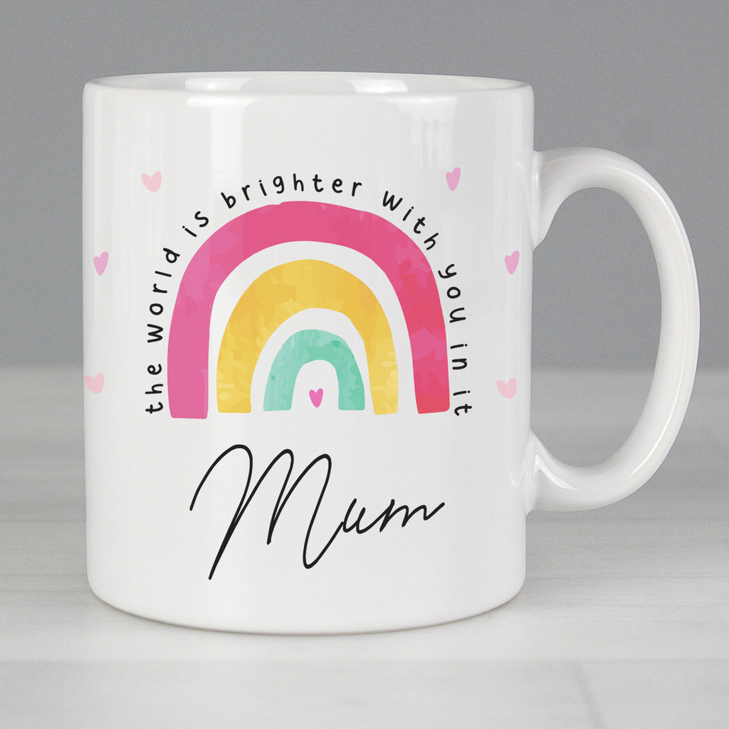 Personalised You Make The World Brighter Mug - Buy Mugs at GiftMasters.co.uk
