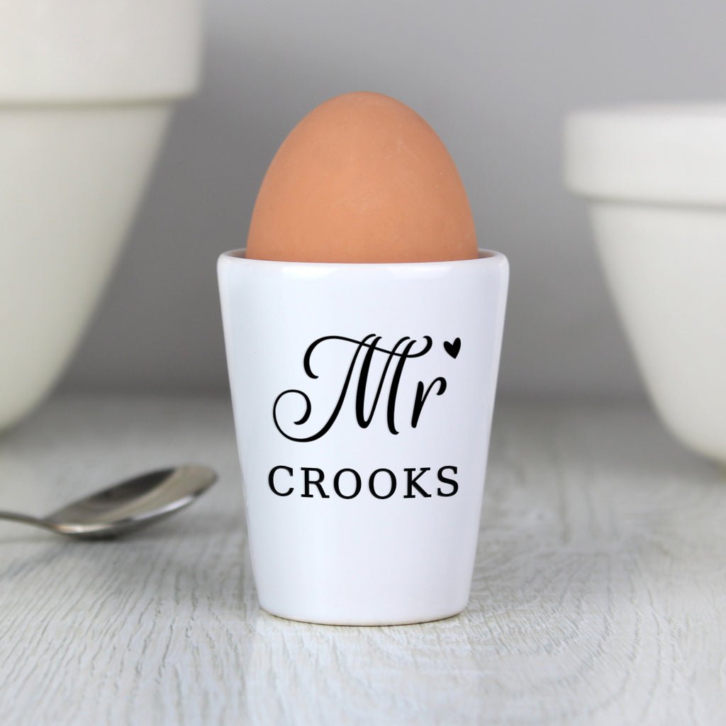 Personalised Mr Egg Cup - Buy Mealtime Essentials at GiftMasters.co.uk