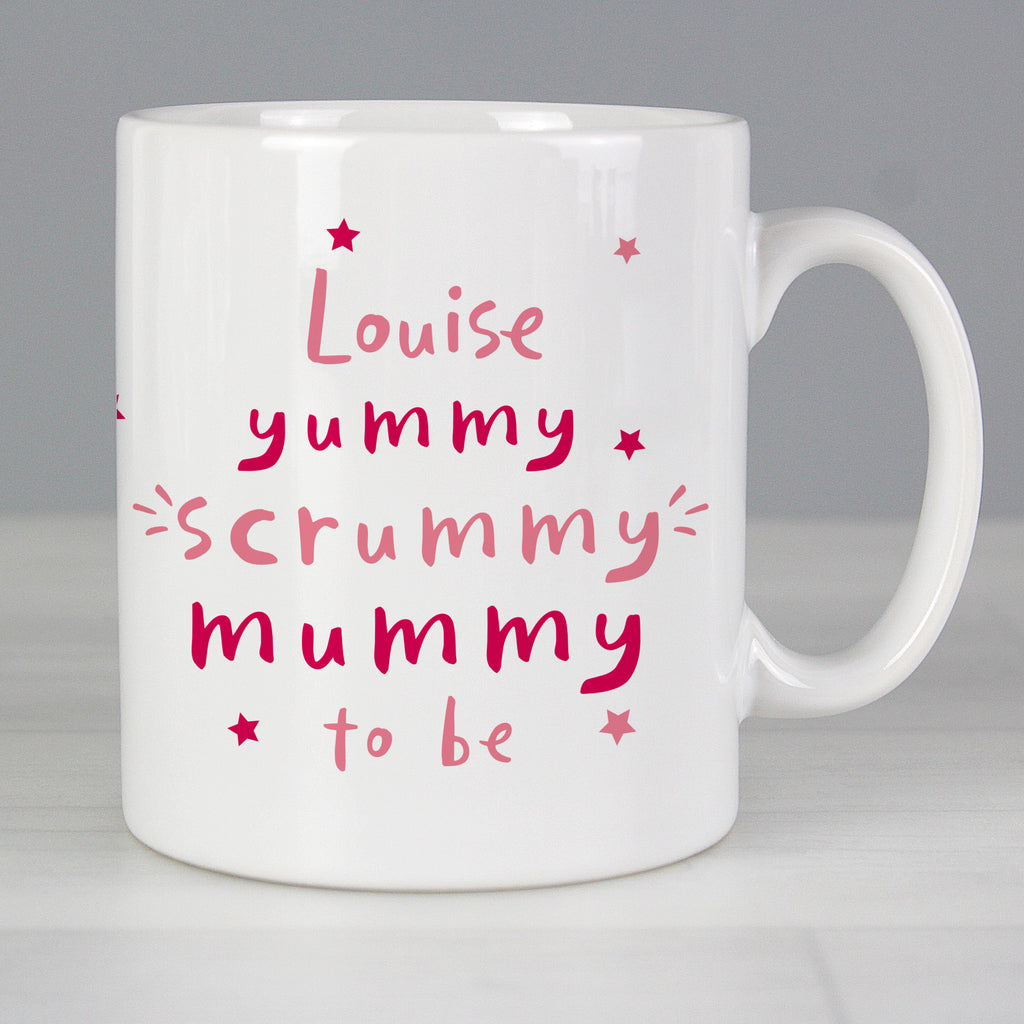 Personalised Yummy Scrummy Mummy To Be Mug - Buy Mugs at GiftMasters.co.uk